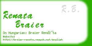 renata braier business card